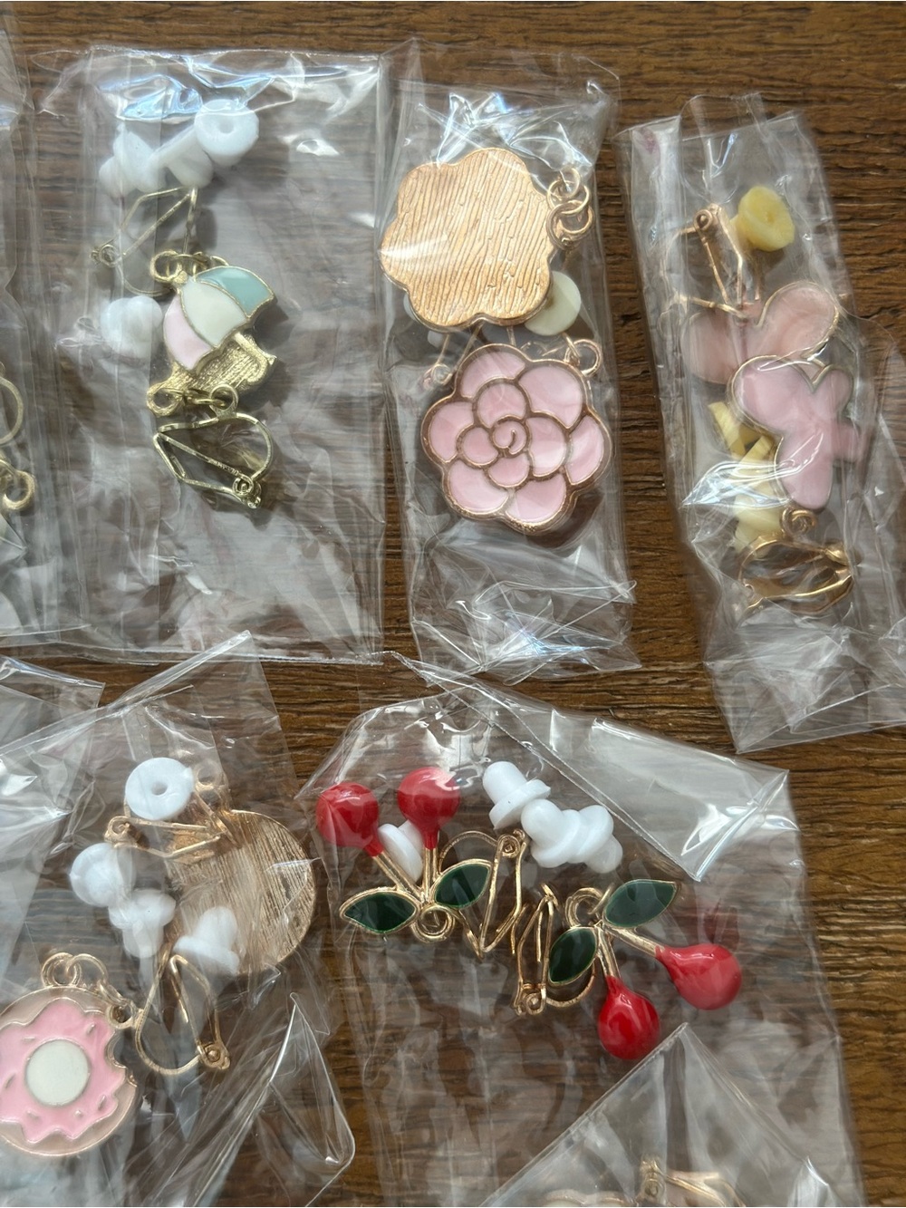 Child clip on earrings- new/unopened